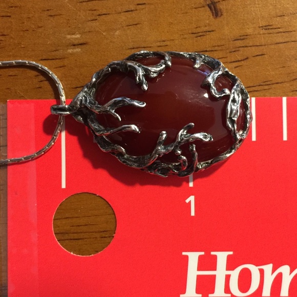 Or Paz Sterling Silver Carnelian Pendant Necklace - Picture 8 of 8